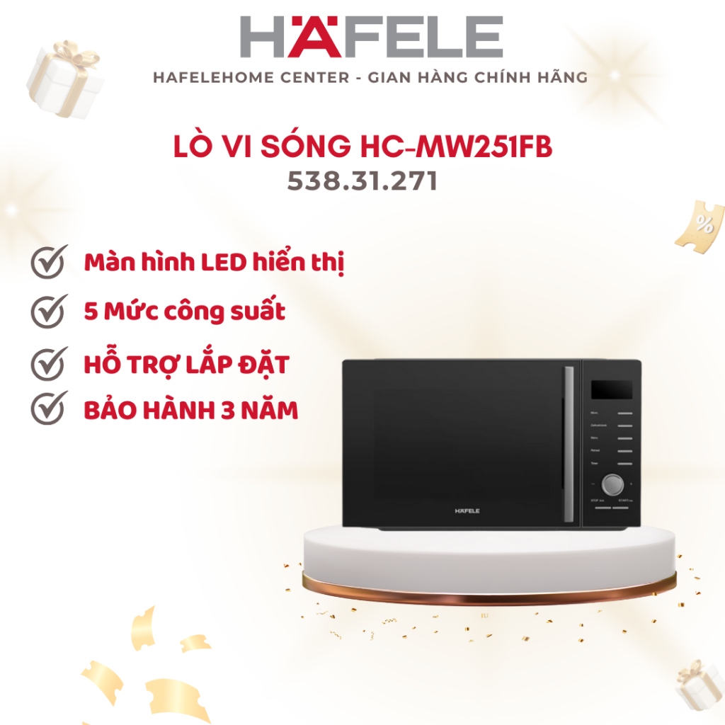 Lò Vi Sóng Độc Lập HC-MW251FB Hafele 538.31.271 - Nhiều Chức Năng