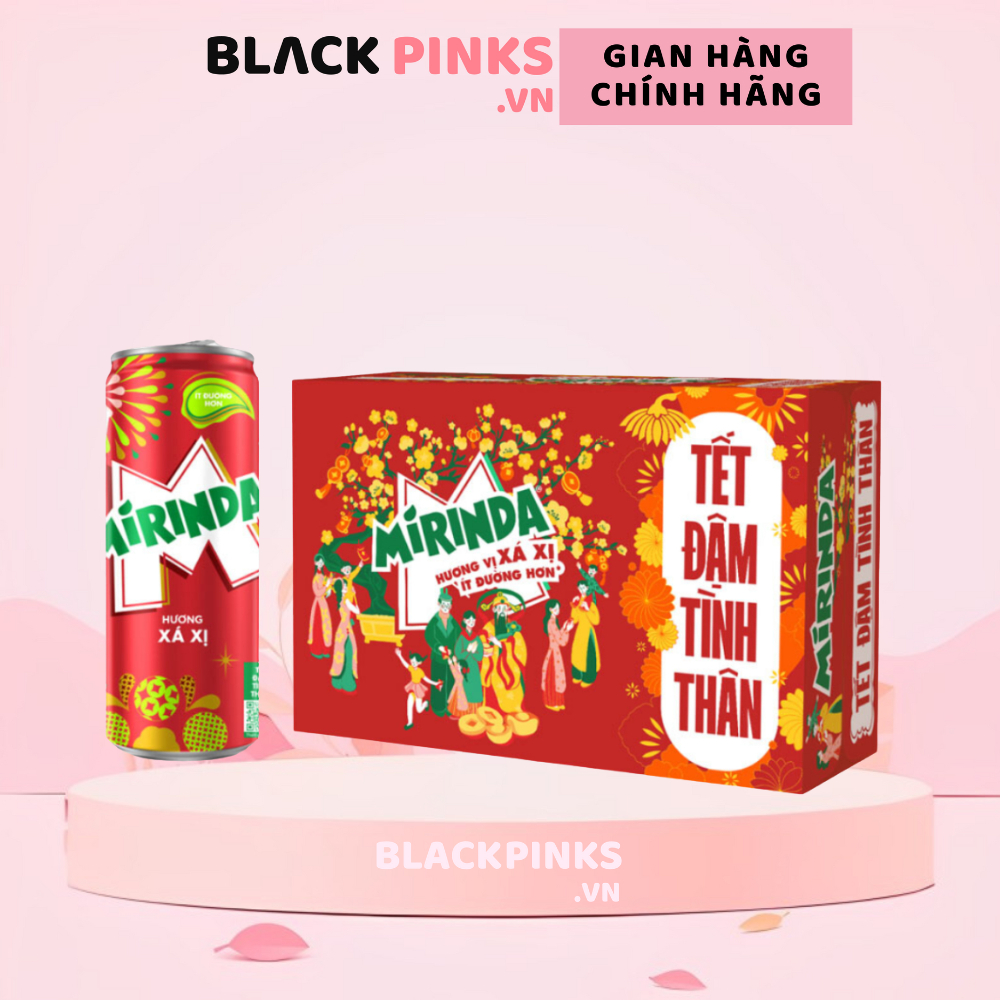Thùng 24 lon nước ngọt Mirinda xá xị 320ml