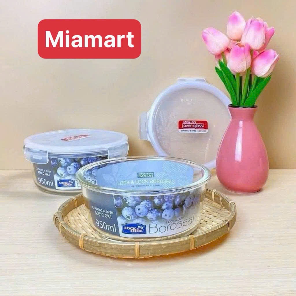 HỘP THỦY TINH TRÒN LOCK&LOCK 950ML