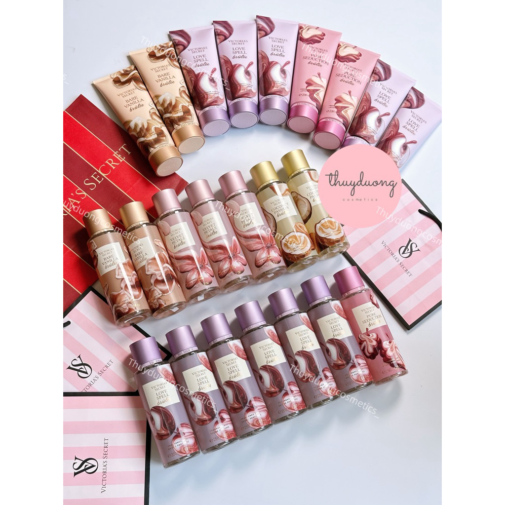 |AUTH| Xịt thơm body mist BARE VANILLA brulee, Velvet Petals Brulee, Love Spell brulee, Coconut pass