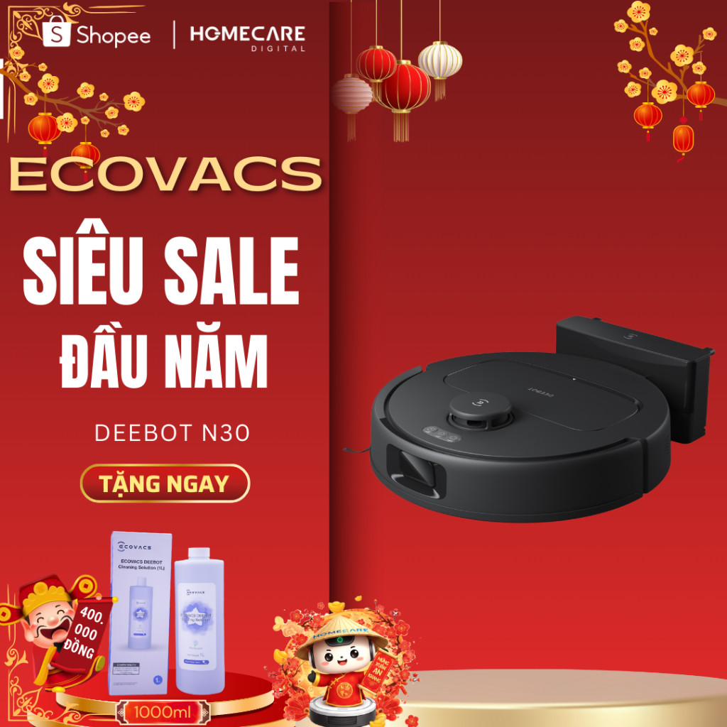 Ecovacs Deebot N30 - Hàng Chính Hãng