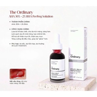 Tinh chất The Ordinary AHA 30% + BHA 2% Peeling Solution 30ml