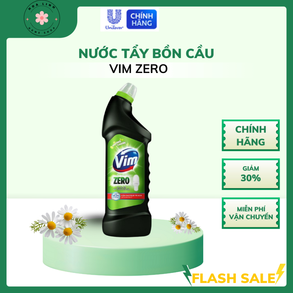 Nước Tẩy Rửa Bồn Cầu Vim Zero Diệt Khuẩn - Chai 750ML