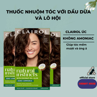 [Clairol Úc] nhuộm tóc Natural Instincts màu tóc khỏe đẹp, tóc mềm mượt và óng ả, nhiều màu
