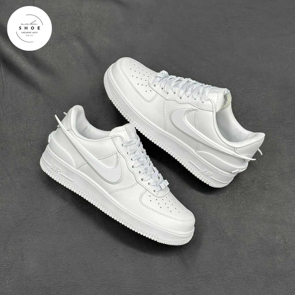 Giày Thể Thao Air Force 1 Low Ambush All White – Sneaker Nam Nữ AF1 Trắng Full