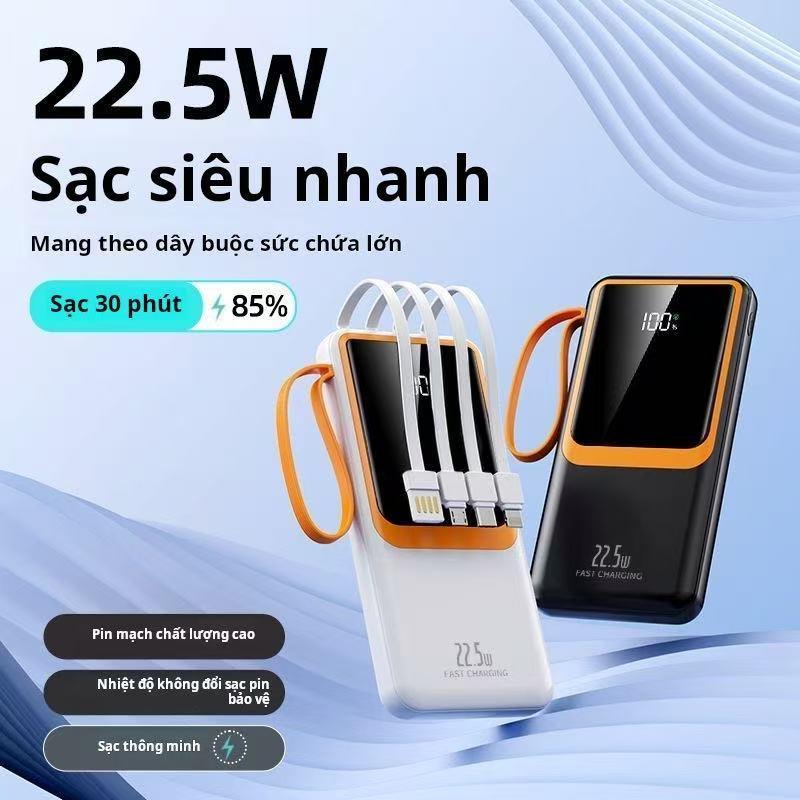 Ngânhàng điện DX505 được xây dựng trong dây sạc nhanh 10000-50000mah cho nhiều thiết bị điện thoại d