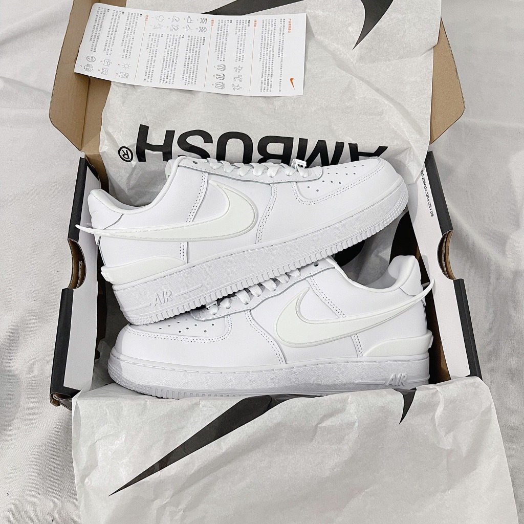Giày Thể Thao Air Force 1 Low Ambush All White – Sneaker Nam Nữ AF1 Trắng Full Bản SC Cao Cấp