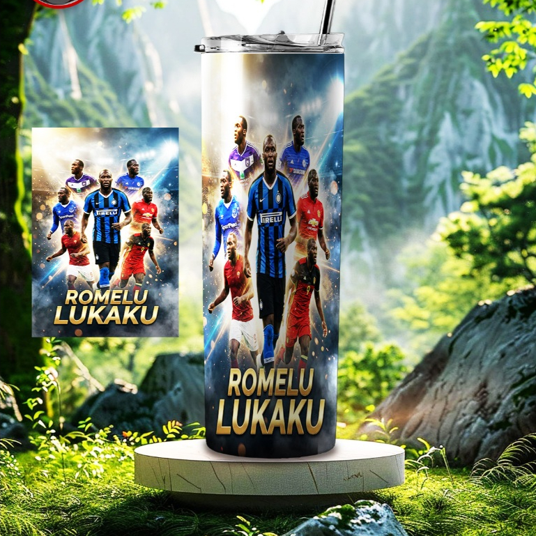 LY GIỮ NHIỆT CAO CẤP IN HÌNH ROMELU LUKAKU