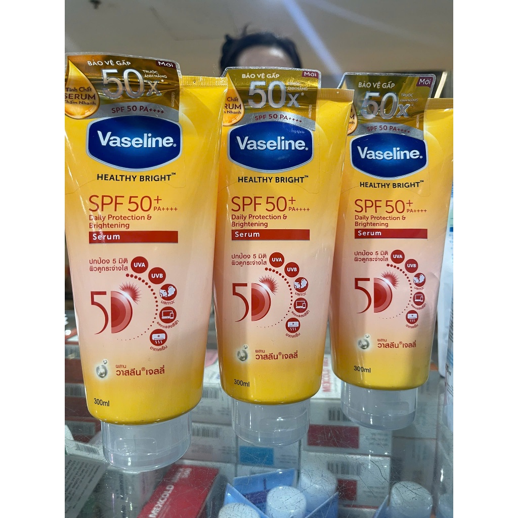 Serum Tinh chất chống nắng trắng da Vaseline (vàng) SPF 50+ PA+