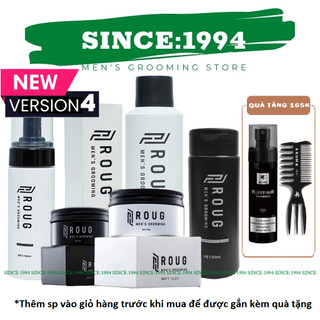  ROUG | Sáp vuốt tóc Gôm xịt tóc Roug Matt Clay Matte Clay Bọt tạo phồng Roug Xịt tạo phồng| 