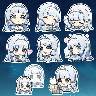 [Genshin Impact] Sticker Ayaka Kamisato - Hình dán chibi ayaka ( set 21 hình )