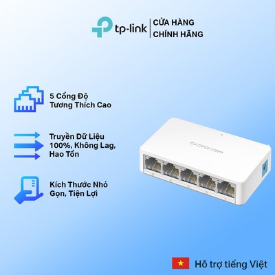 [Hỏa Tốc] Bộ Chia Tín Hiệu Để Bàn Mercusys MS105 5 Cổng Switch Port 10/100Mbps