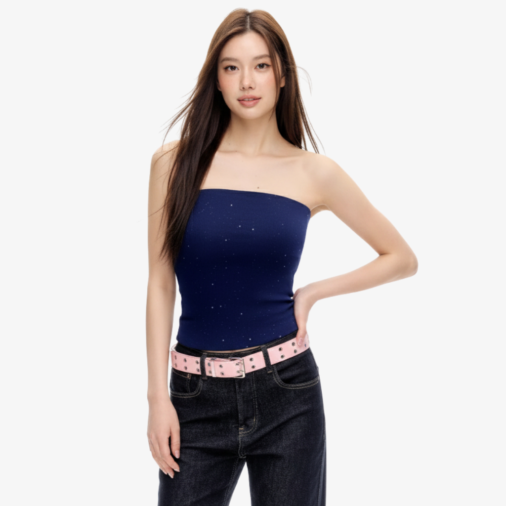 Áo Ống Nữ Chất Thun Kim Tuyến Lấp Lánh Dáng Ôm Co Giãn Thoải Mái CB06 | BigBuy360 - bigbuy360.vn