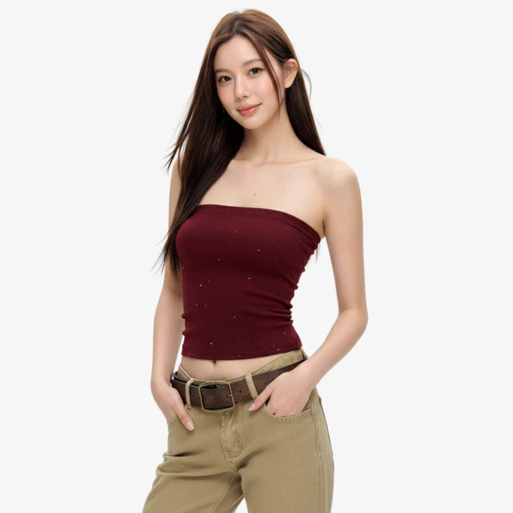 Áo Ống Nữ Chất Thun Kim Tuyến Lấp Lánh Dáng Ôm Co Giãn Thoải Mái CB06 | BigBuy360 - bigbuy360.vn