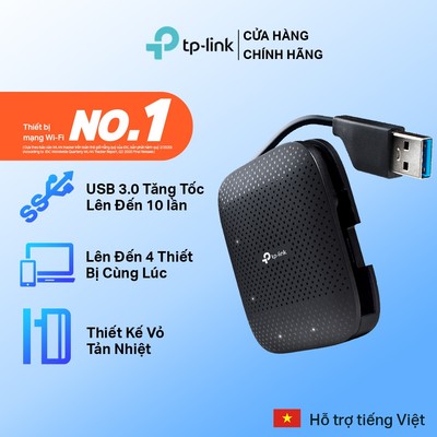 Bộ Chia 4 Cổng USB 3.0 TP-Link UH400 | Thiết Kế Nhỏ Gọn, Cáp USB, Không Cần Driver