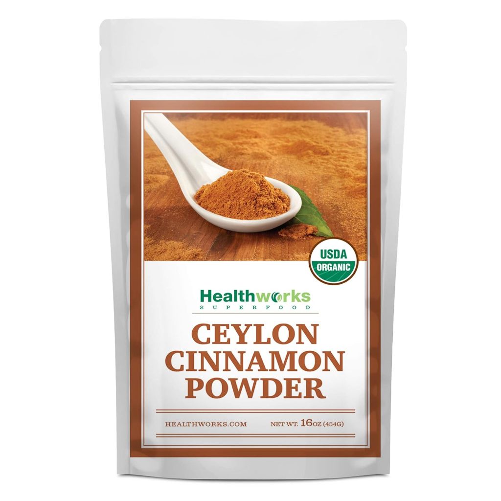 BỘT QUẾ CEYLON HỮU CƠ NGUYÊN CHẤT Organic Ceylon Cinnamon 454g Healthworks Superfoods