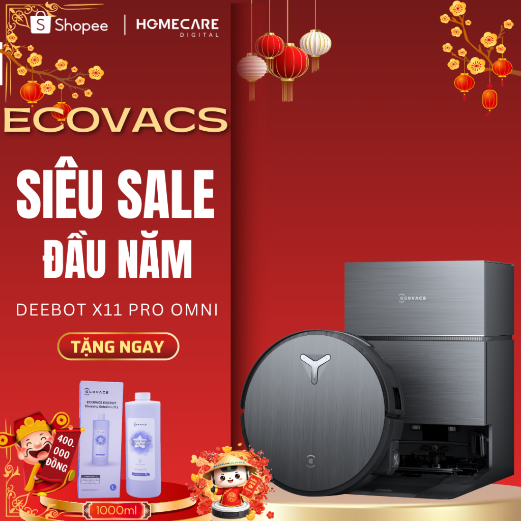 Deebot X11 Pro Omni - Hàng Chính Hãng