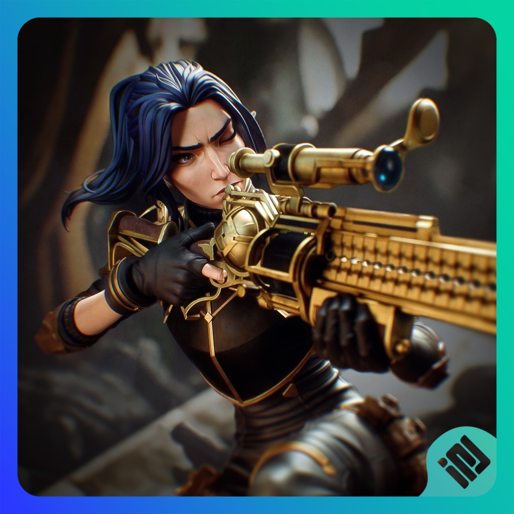 Mô hình Caitlyn Arcane - League of Legends Liên minh huyền thoại