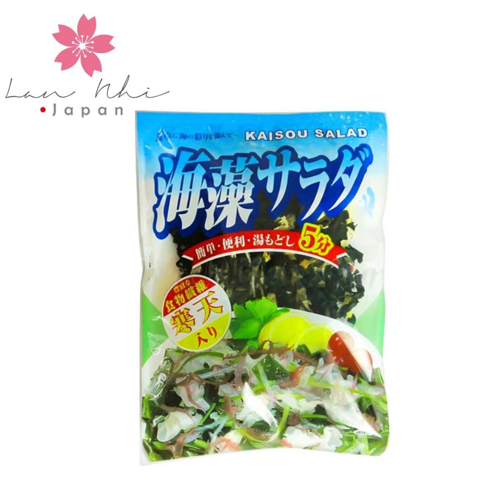 Rong biển hỗn hợp Wakame Kanten nấu canh, súp miso Nhật Bản 70g