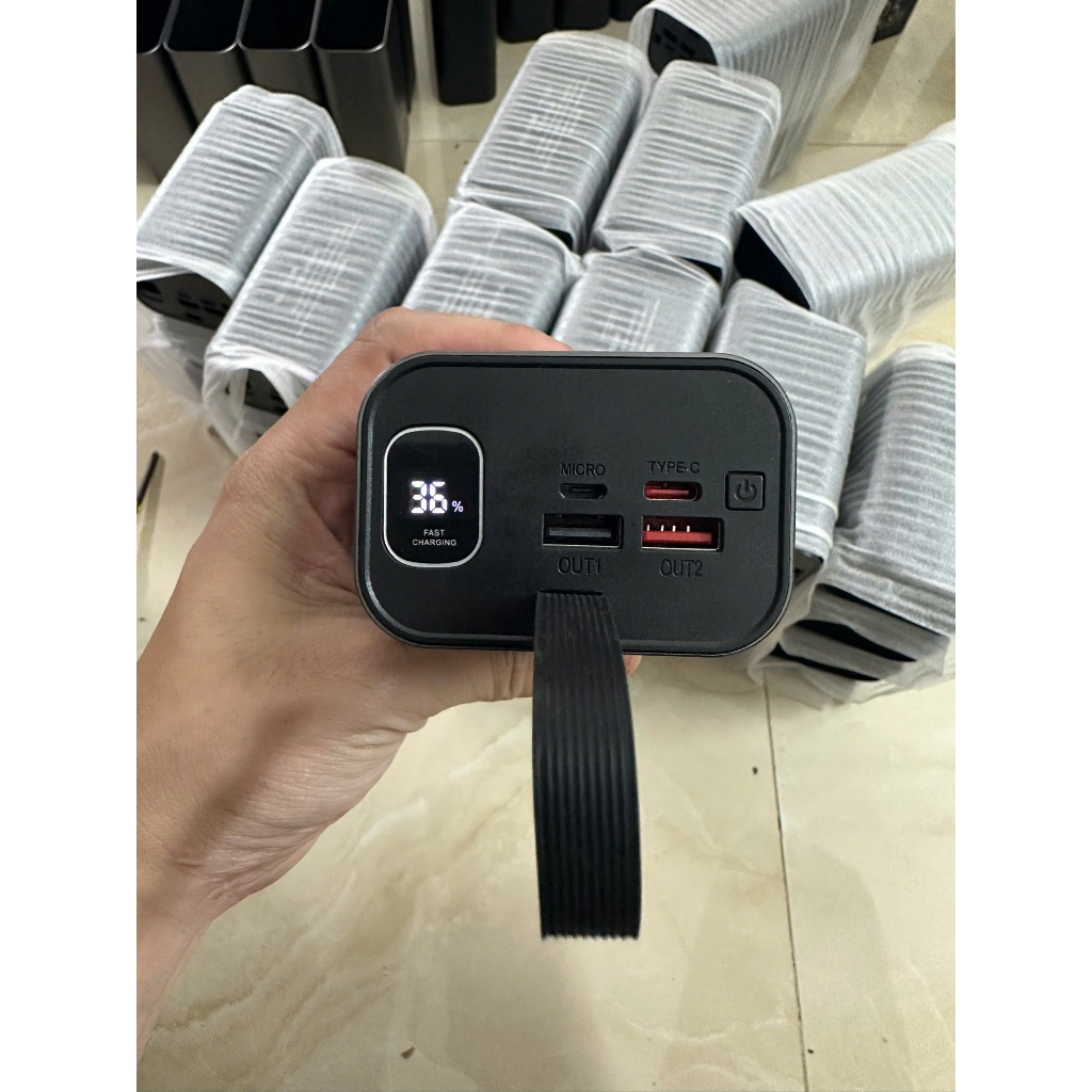 (Giá Tốt) box sạc dự phòng 6cell 21700 22.5w sạc nhanh (không pin)