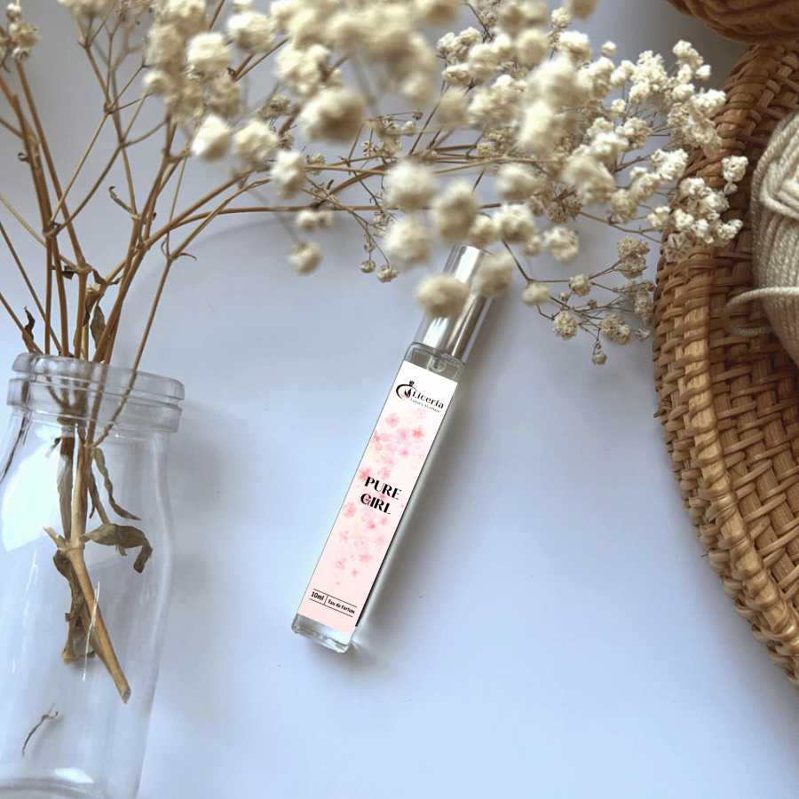 Nước Hoa Nữ Liceria Pure Girl – Mùi Hương Nữ Tính, Thanh Lịch, Dùng Hằng Ngày lọ 10ml