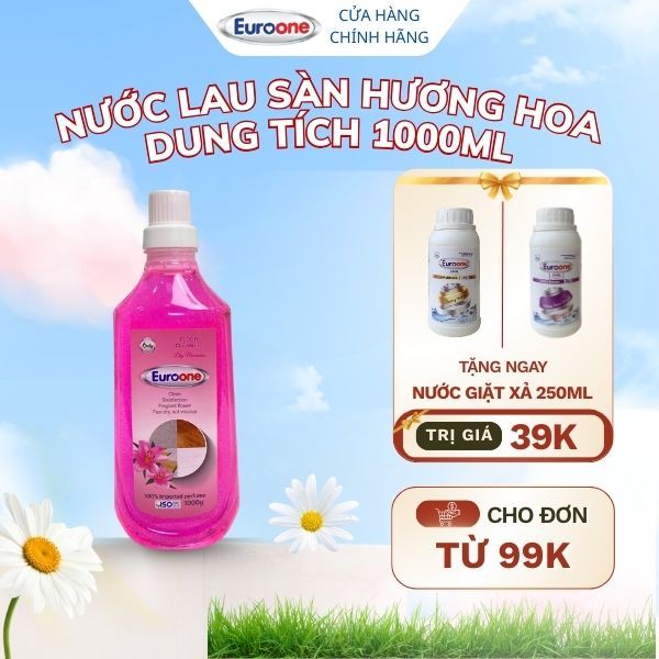 [EuroOne] Nước Lau Sàn Lily Blossom 1000g – EuroOne | Sạch Bóng, Khử Khuẩn, Hương Hoa Ly