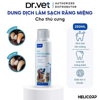 Nước Vệ Sinh Răng Miệng Cho Chó Mèo DrVET Giúp Hơi Thở Thơm Mát - Pet Dental Care Water Additive