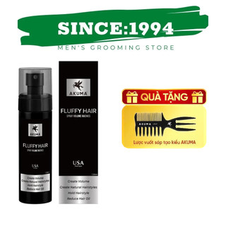  Xịt tạo phồng Xịt bồng bềnh AKUMA FLUFFY HAIR 120ml - Hướng khô tự nhiên 