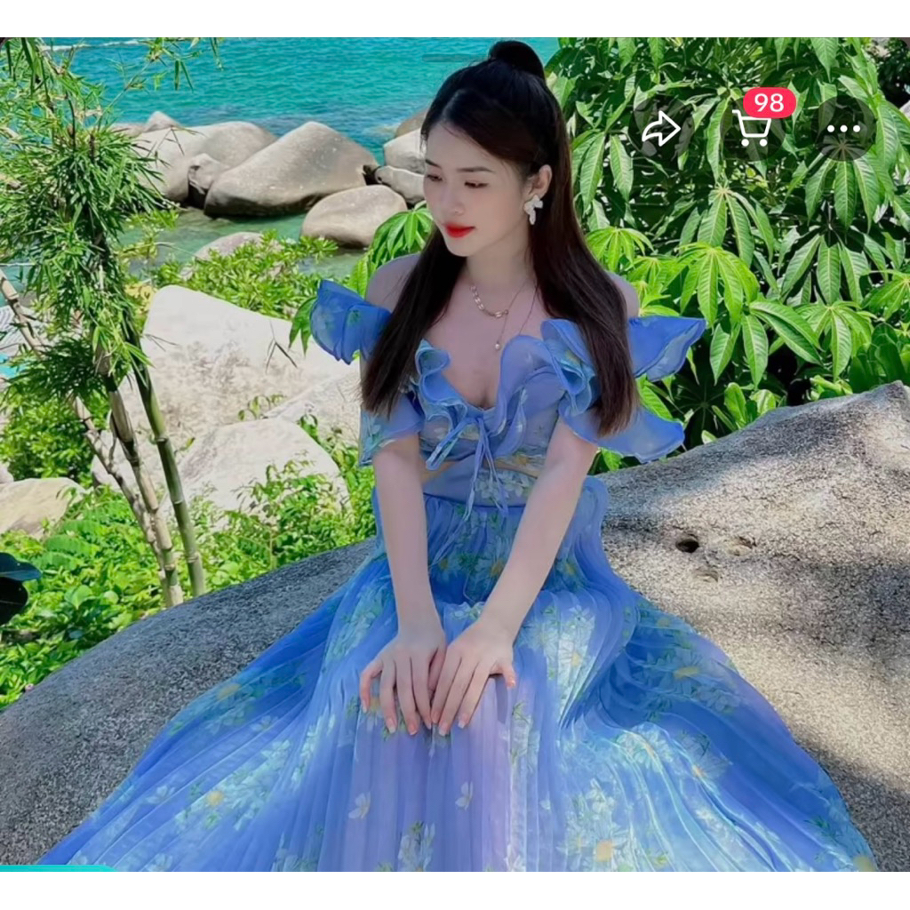 Đầm maxi hoa Ashley