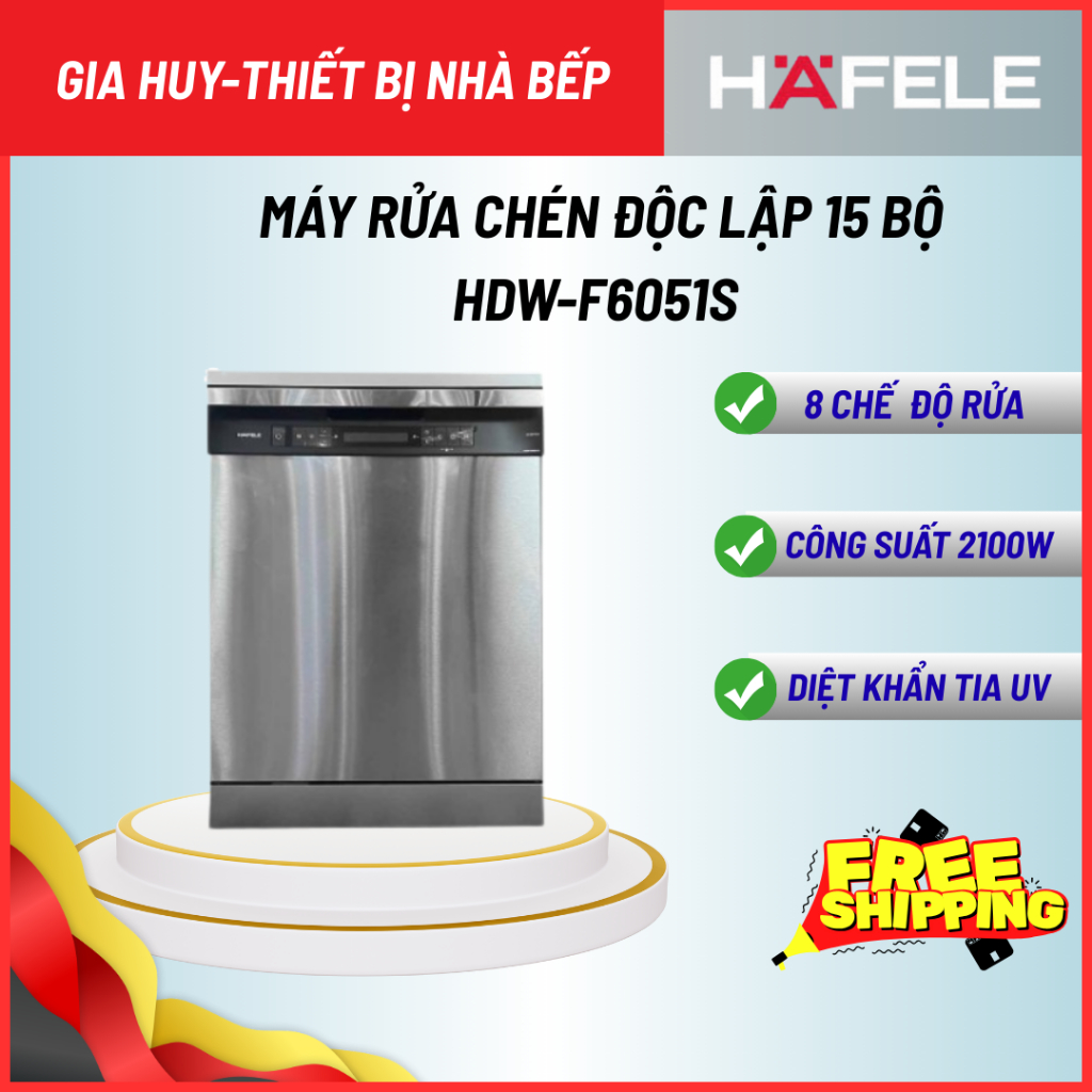 Máy rửa chén độc lập Hafele HDW-F6051S