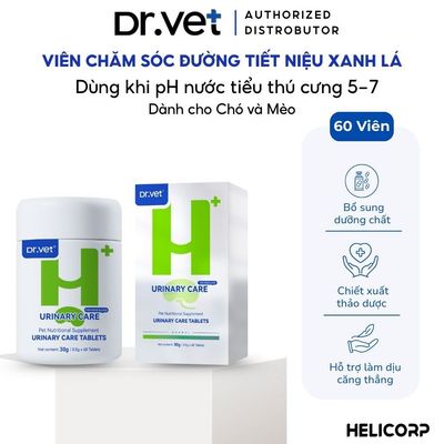 Viên Uống Chăm Sóc Đường Tiết Niệu Cho Thú Cưng DrVet - Xanh Lá