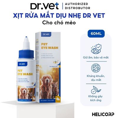 Dung Dịch Vệ Sinh Mắt Cho Chó Mèo DrVET Kháng Khuẩn, Dịu Nhẹ - Pet Eye Wash