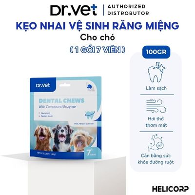 Xương Gặm Vệ Sinh Răng Miệng Cho Chó DrVET Giúp Giảm Cao Răng, Sạch Kẽ - Dental Chew (for dogs)