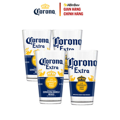 [QUÀ TẶNG KHÔNG BÁN] Combo 4 Ly Thủy Tinh Corona 320ml