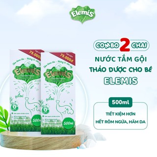Combo 2 Nước Tắm Gội Thảo Dược Elemis Dịu Nhẹ Cho Bé Từ Sơ Sinh 500ml