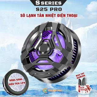 Quạt tản nhiệt điện thoại sò lạnh từ tính S25 Pro Led Gaming hỗ trợ tăng FPS Game Mobile Liên Quân Pubg Free Fire
