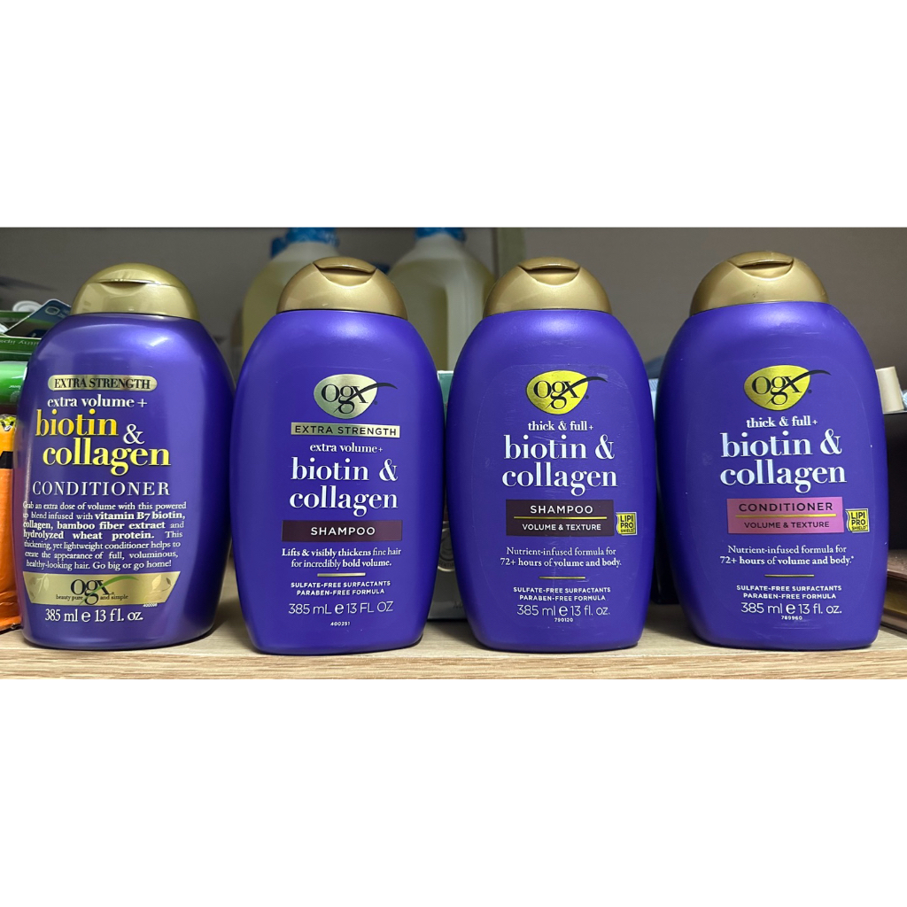 [ BẢN MỸ MẪU MỚI ] DẦU GỘI Xả chống rụng tóc kích thích mọc tóc  OGX Biotin Collagen extra strenght