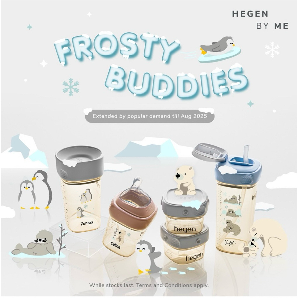 [SẴN] Bình Sữa HEGEN 240ml, 330ml Bộ Sưu Tập Băng Giá