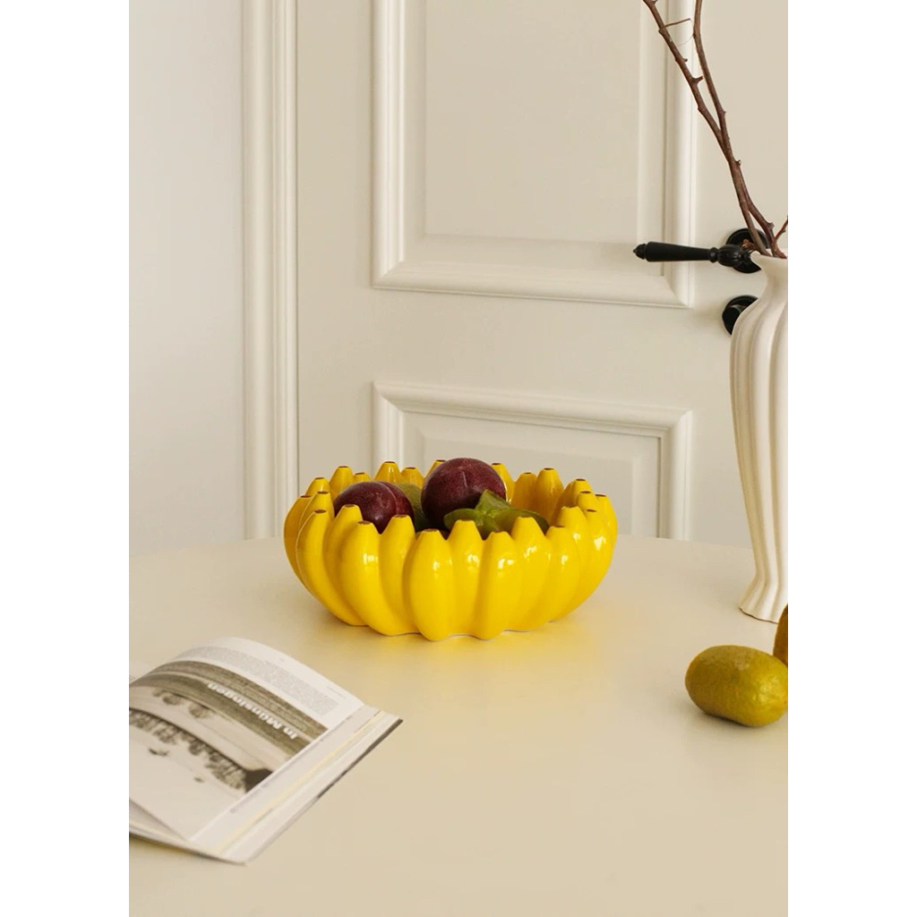 Ceramic Banana Fruit Basket 🧺 | Home Decor