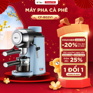  Máy Pha Cà Phê Bear Tự Động Pha Cafe Espresso Cappuccino Pha Cà Phê Kiểu Ý Giữ Nhiệt Lâu Công Suất Lớn CF-B02V1 