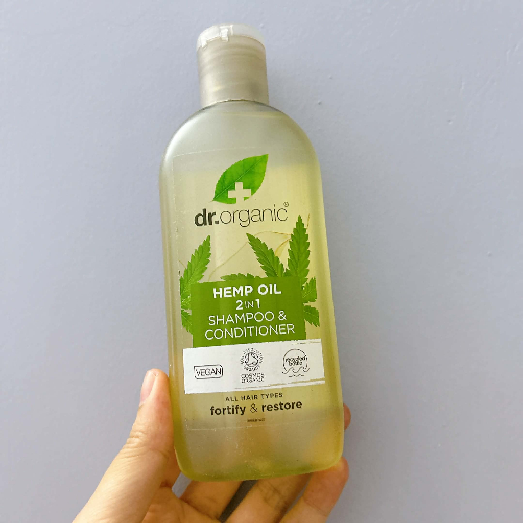 [HÀNG CHUẨN ANH] Dr. Organic Hemp Oil 2 in 1 Shampoo & Conditioner – Dầu Gội Xả Dầu hạt gai dầu 265