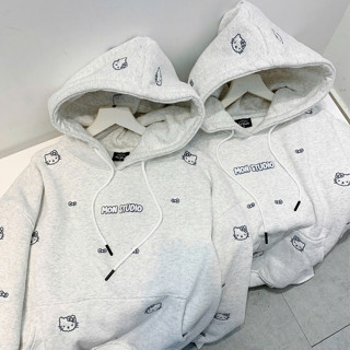  Mon Studio – Áo Hoodie CHUI BOXY TAY DƠI vải nỉ không nóng không xù lông  Unisex Nam Nữ S069 CHUI 