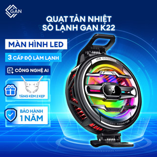  Quạt tản nhiệt Sò Lạnh K22 bản nâng cấp. Màn Hình LED Công Nghệ AI tăng FPS liên quân FF PUBG COD 