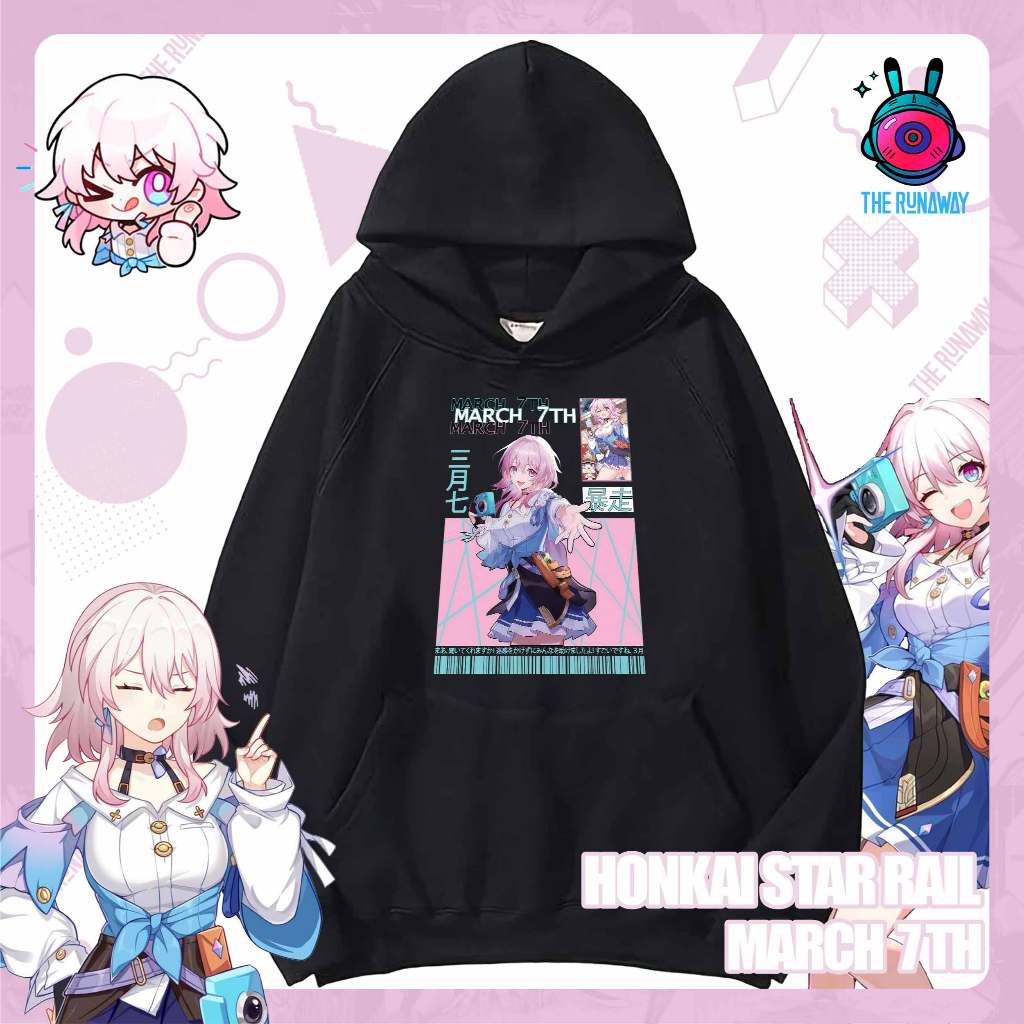 Áo Hoodie Honkai Star Rail :March 7th Nam / Nữ by The Runaway
