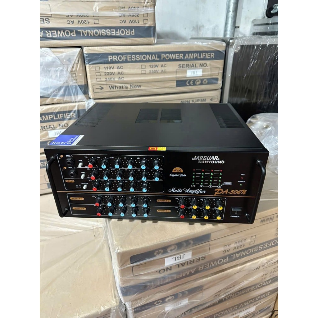 Amply Jarguar PA-506N Komi 16 Sò Lớn Toshiba - 1080w - 2 Kênh - 4 Đường Tiếng, Amply Karaoke Công Su