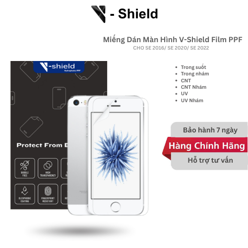 Mua 1 Tặng 1 - Miếng Dán Màn Hình V-Shield Film Ppf Cao Cấp Cho Se 2016/ Se 2020/ Se 2022