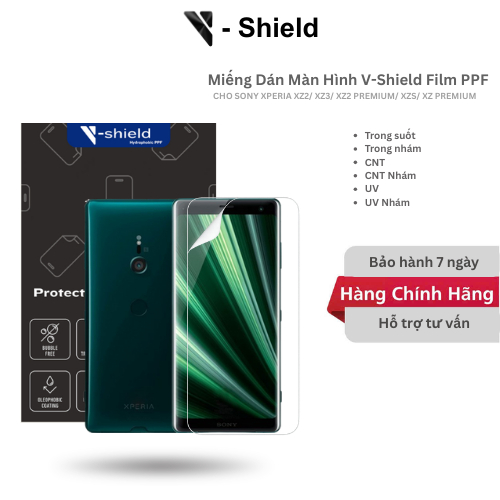 Mua 1 Tặng 1 - Miếng Dán Màn Hình V-Shield Film Ppf Dành Cho Sony Xperia Xz2/ Xz3/ Xz2 Premium/ Xzs/