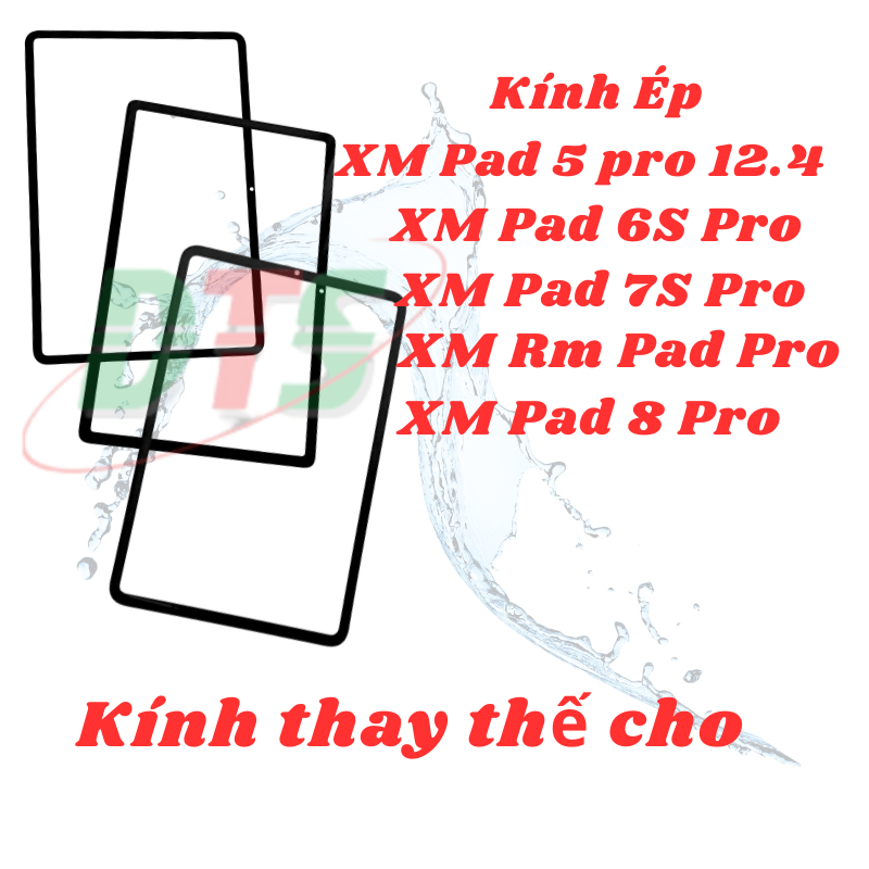 Kính ép dùng cho XM RM Pad Pro | XM Pad 5 Pro 12.4/ Pad 6s Pro/ Pad 7s Pro/ Pad 8 Pro