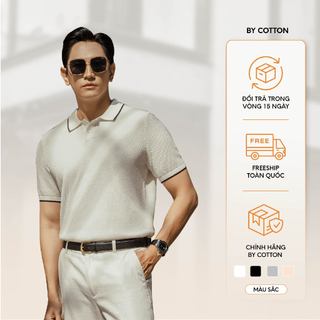   NEW COLLECTION  Áo Polo Nam Cao Cấp Dệt Kim Melange SS2 Multi Color - BY COTTON 
