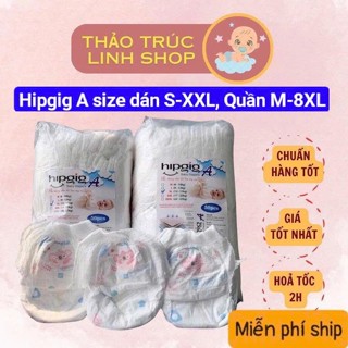  COMBO 50 - 100 Miếng Bỉm TRẦN DÁN  Quần  HIPGIG A NANO  Đủ Size S M L XL 2XL 3XL 